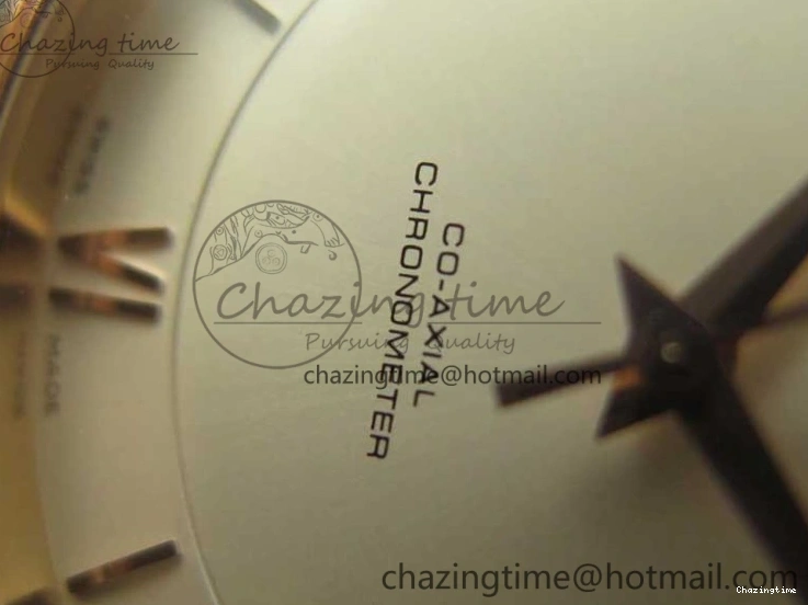 0119 Practical De Ville RG MKF 1:1 Best Edition Silver Dial RG Markers on Brown Leather Strap MIYOTA 9015 V 8049